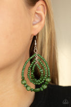 Load image into Gallery viewer, Paparazzi Accessories Prana Party - Green Earring
