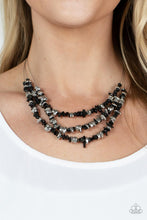 Load image into Gallery viewer, Paparazzi Accessories: Placid Pebbles - Black Necklace

