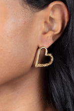 Load image into Gallery viewer, Paparazzi Accessories Cupid, Who? - Gold Post Earring
