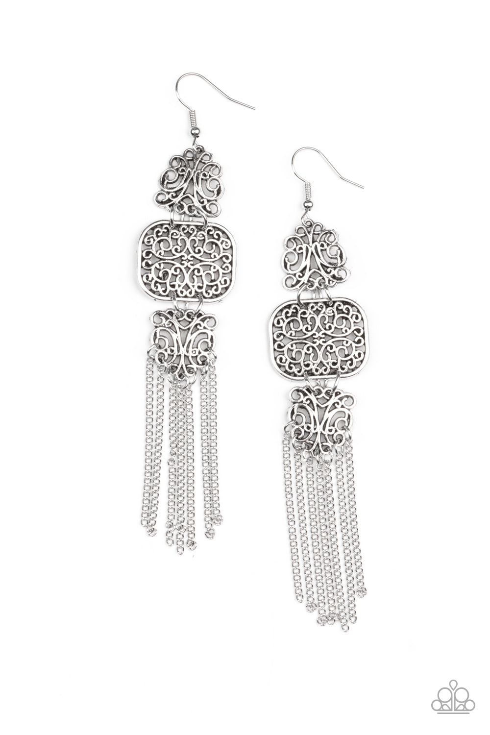 Paparazzi Accessories: Eastern Elegance - Silver Earring