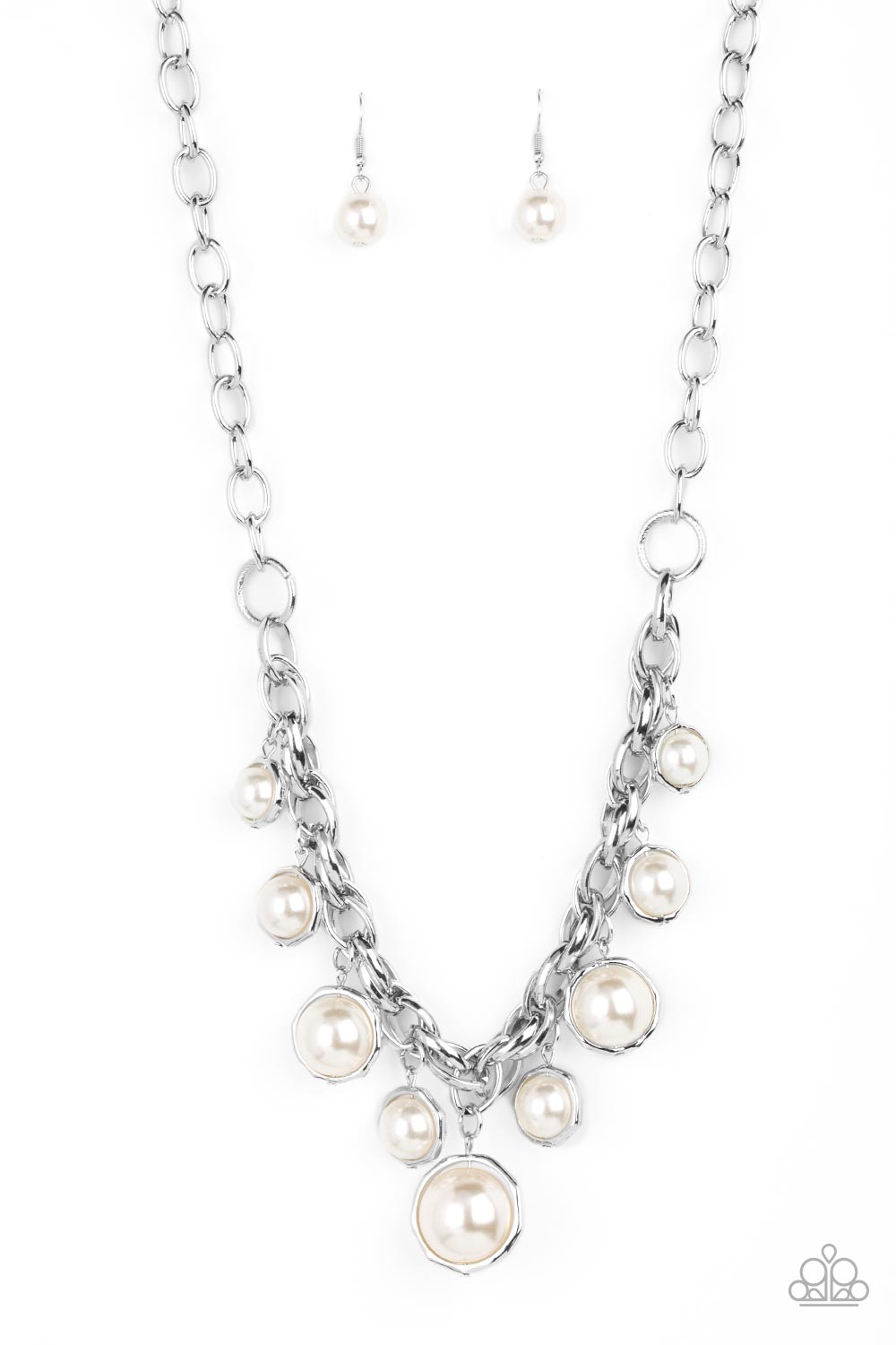 Paparazzi Accessories Revolving Refinement - White Necklace
