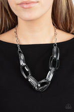 Load image into Gallery viewer, Paparazzi Accessories Fiercely Flexing - Silver Necklace

