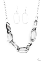 Load image into Gallery viewer, Paparazzi Accessories Fiercely Flexing - Silver Necklace
