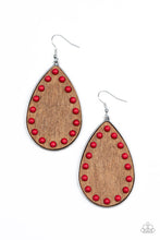 Load image into Gallery viewer, Paparazzi Accessories: Rustic Refuge - Red Earrings
