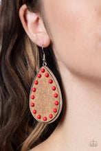 Load image into Gallery viewer, Paparazzi Accessories: Rustic Refuge - Red Earrings
