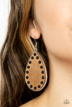 Load image into Gallery viewer, Paparazzi Accessories Rustic Refuge - Black Earring
