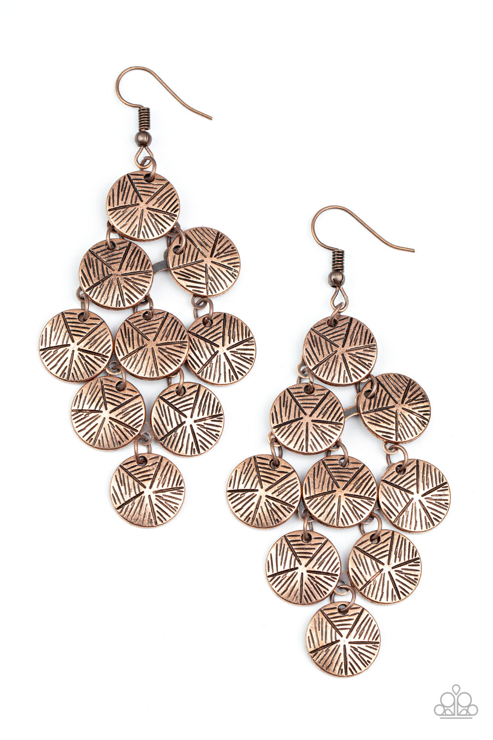 Paparazzi Accessories: How CHIME Flies - Copper Earring