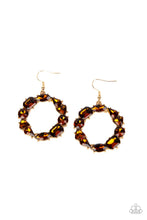 Load image into Gallery viewer, Paparazzi Accessories: GLOWING in Circles - Brown Earring
