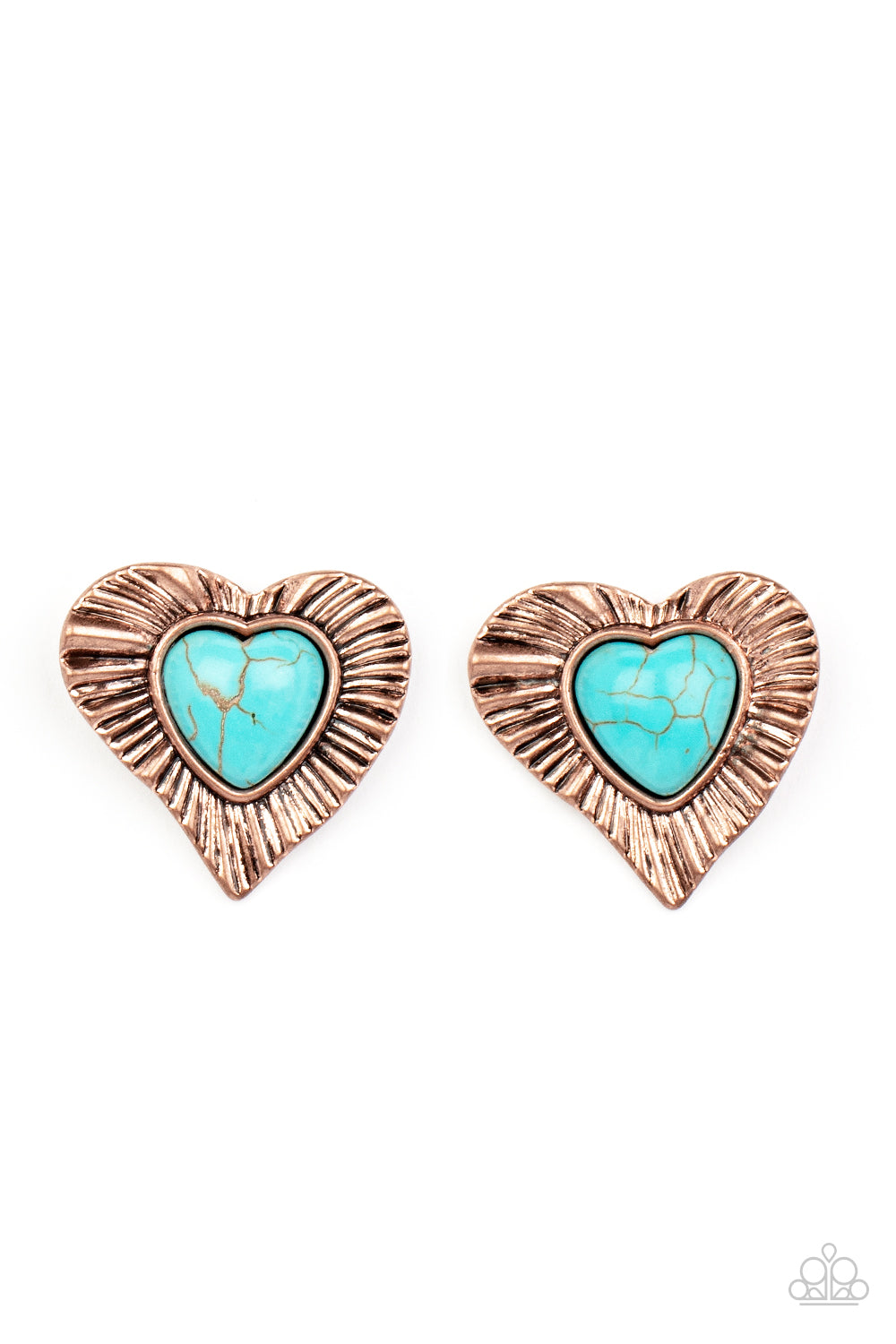 Paparazzi Accessories: Rustic Romance - Copper Earrings