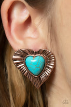 Load image into Gallery viewer, Paparazzi Accessories: Rustic Romance - Copper Earrings
