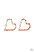 Load image into Gallery viewer, Paparazzi Accessories Cupid, Who? - Copper Post Earring
