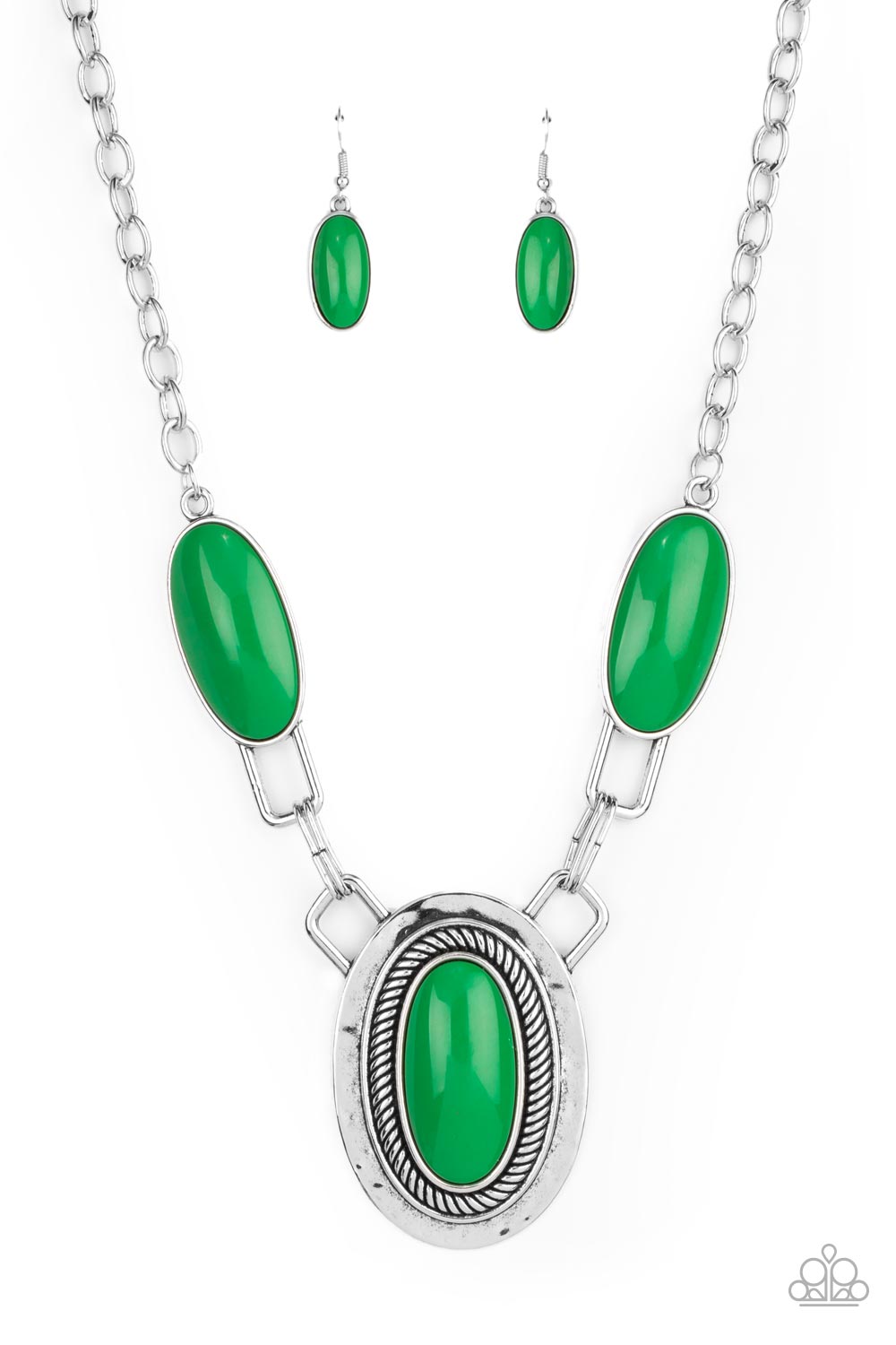 Paparazzi Accessories: Count to TENACIOUS - Green Necklace