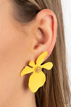 Load image into Gallery viewer, Paparazzi Accessories: Hawaiian Heiress - Yellow Earrings
