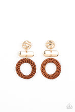 Load image into Gallery viewer, Paparazzi Accessories: Woven Whimsicality - Gold Earrings
