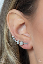 Load image into Gallery viewer, Paparazzi Accessories: Its Just a Phase - Silver Earrings
