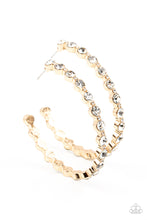 Load image into Gallery viewer, Paparazzi Accessories Royal Reveler - Gold Hoop Earring
