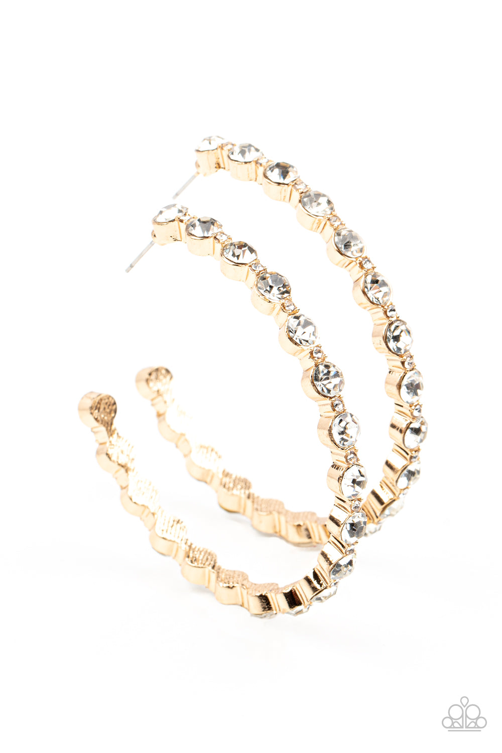 Paparazzi Accessories Royal Reveler - Gold Hoop Earring