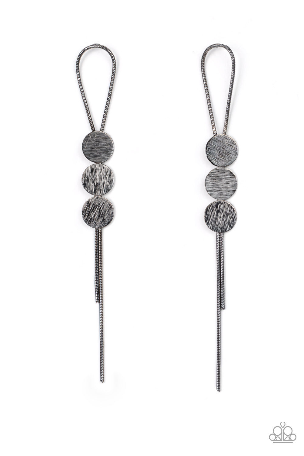 Paparazzi Accessories: Bolo Beam - Black Earrings