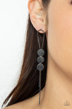 Load image into Gallery viewer, Paparazzi Accessories: Bolo Beam - Black Earrings
