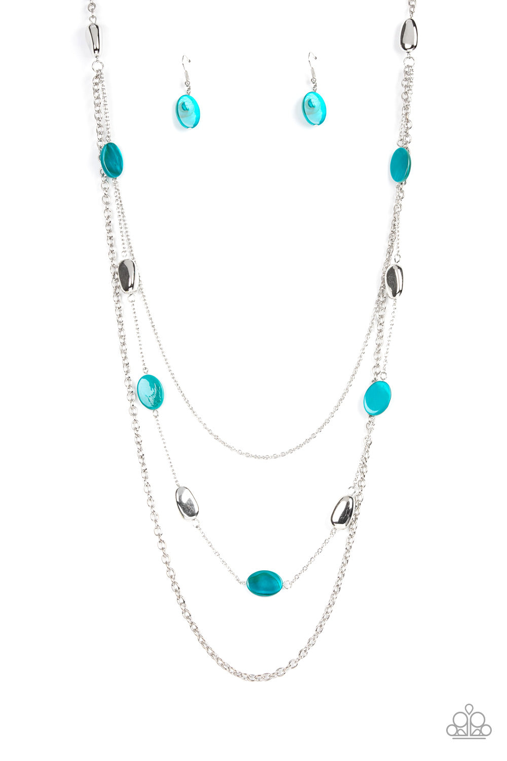 Paparazzi Accessories: Barefoot and Beachbound Necklace - Blue