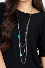 Load image into Gallery viewer, Paparazzi Accessories: Barefoot and Beachbound Necklace - Blue
