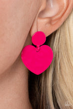 Load image into Gallery viewer, Paparazzi Accessories Just a Little Crush - Pink Earrings
