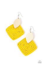 Load image into Gallery viewer, Paparazzi Accessories: Sabbatical WEAVE - Yellow Earrings
