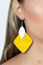 Load image into Gallery viewer, Paparazzi Accessories: Sabbatical WEAVE - Yellow Earrings
