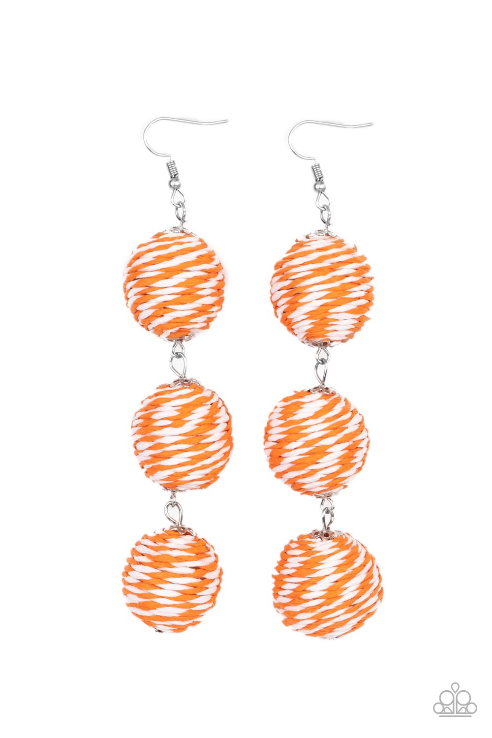 Paparazzi Accessories: Laguna Lanterns - Orange Earrings