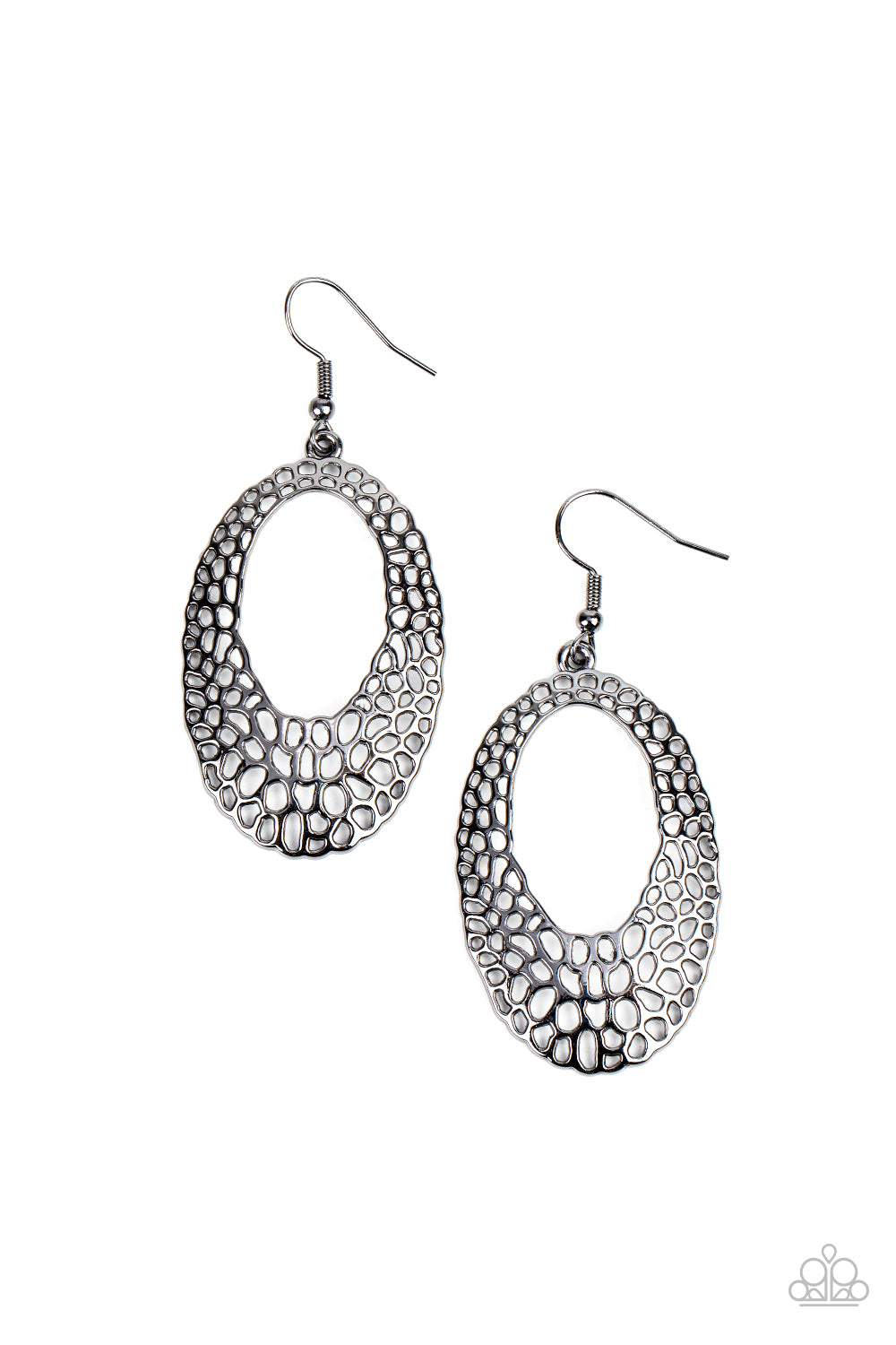 Paparazzi Accessories: The HOLE Nine Yards - Black Earring