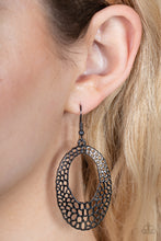 Load image into Gallery viewer, Paparazzi Accessories: The HOLE Nine Yards - Black Earring
