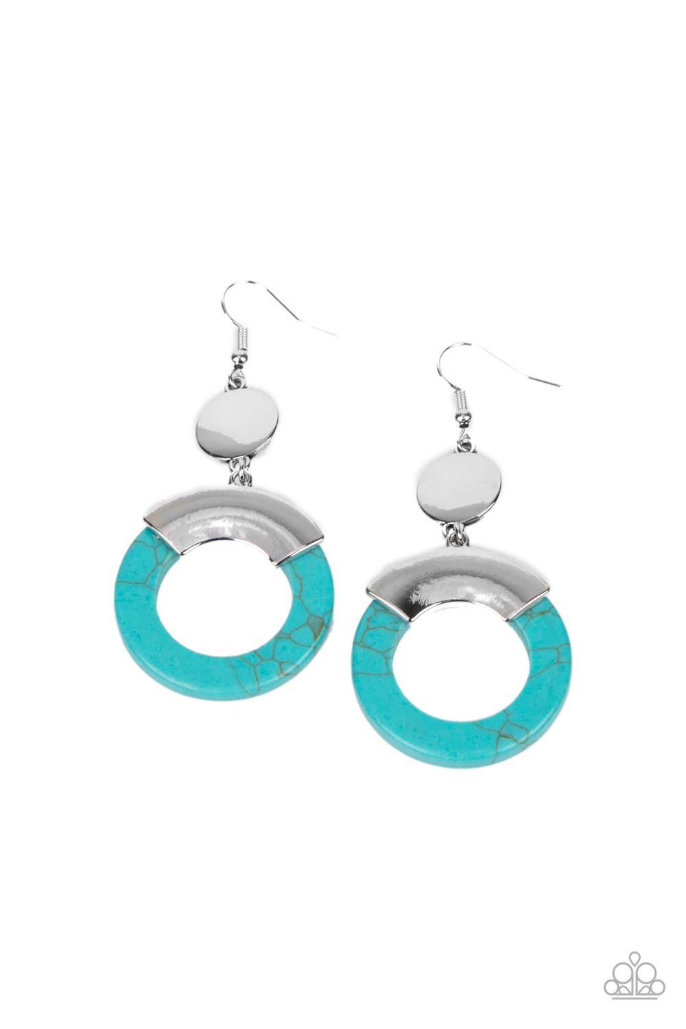 Paparazzi Accessories: ENTRADA at Your Own Risk - Blue Earrings