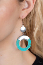 Load image into Gallery viewer, Paparazzi Accessories: ENTRADA at Your Own Risk - Blue Earrings
