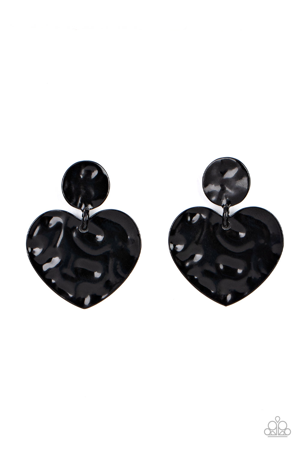 Paparazzi Accessories: Just a Little Crush - Black Earrings
