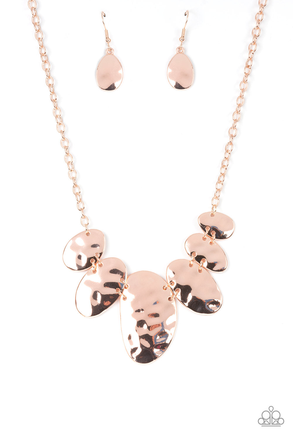 Paparazzi Accessories: Cave Crawl - Rose Gold Necklace