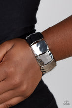 Load image into Gallery viewer, Paparazzi Accessories: Molten Maverick - Silver Bracelet

