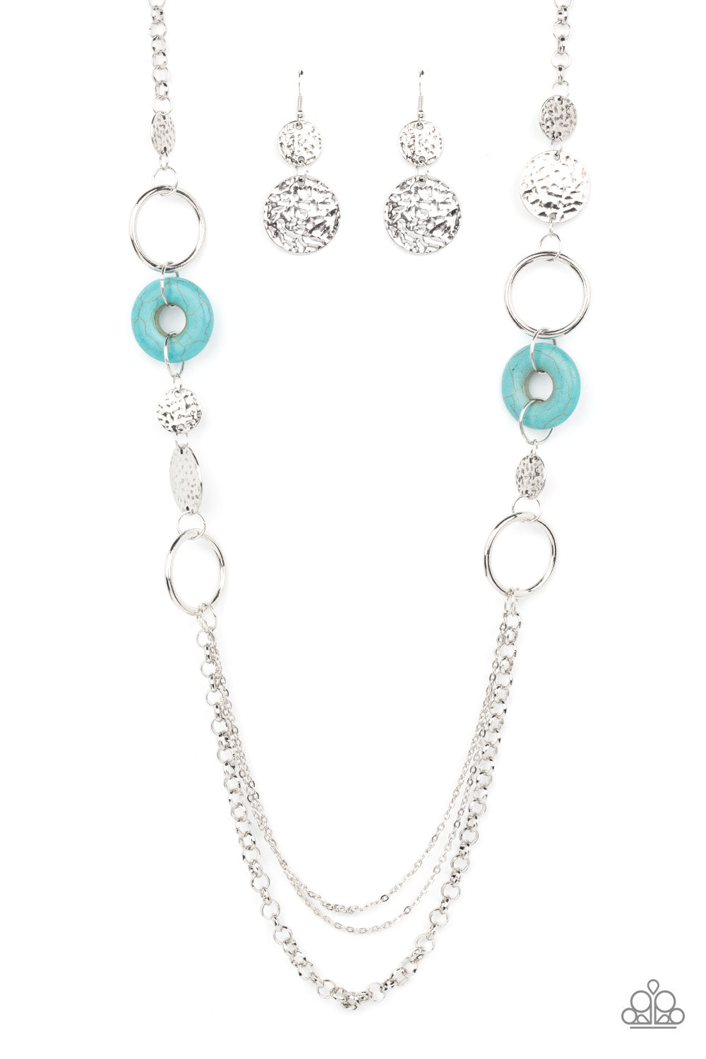 Paparazzi Accessories Grounded Glamour - Blue Necklace