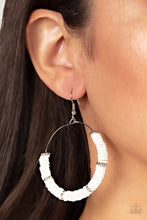 Load image into Gallery viewer, Paparazzi Accessories: Loudly Layered - White Earrings
