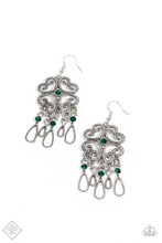Load image into Gallery viewer, Paparazzi Accessories Majestic Makeover - Green Earring
