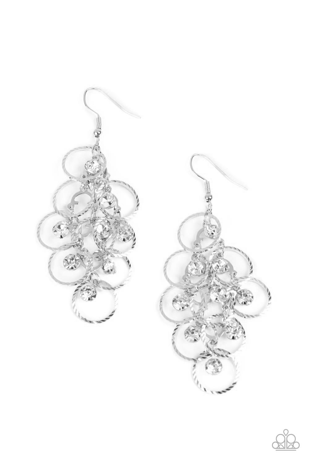 Paparazzi Accessories: Head Rush - White Earring