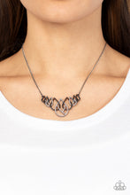Load image into Gallery viewer, Paparazzi Accessories: Thunderstruck Teardrops - Black Necklace

