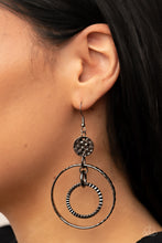Load image into Gallery viewer, Paparazzi Accessories: Mechanical Mecca - Black Earring
