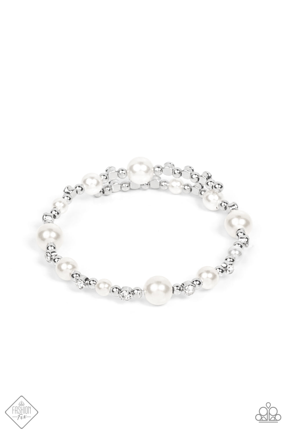 Paparazzi Accessories Chicly Celebrity - White Bracelet