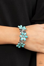 Load image into Gallery viewer, Paparazzi Accessories Desert Flower Patch - Blue Bracelet
