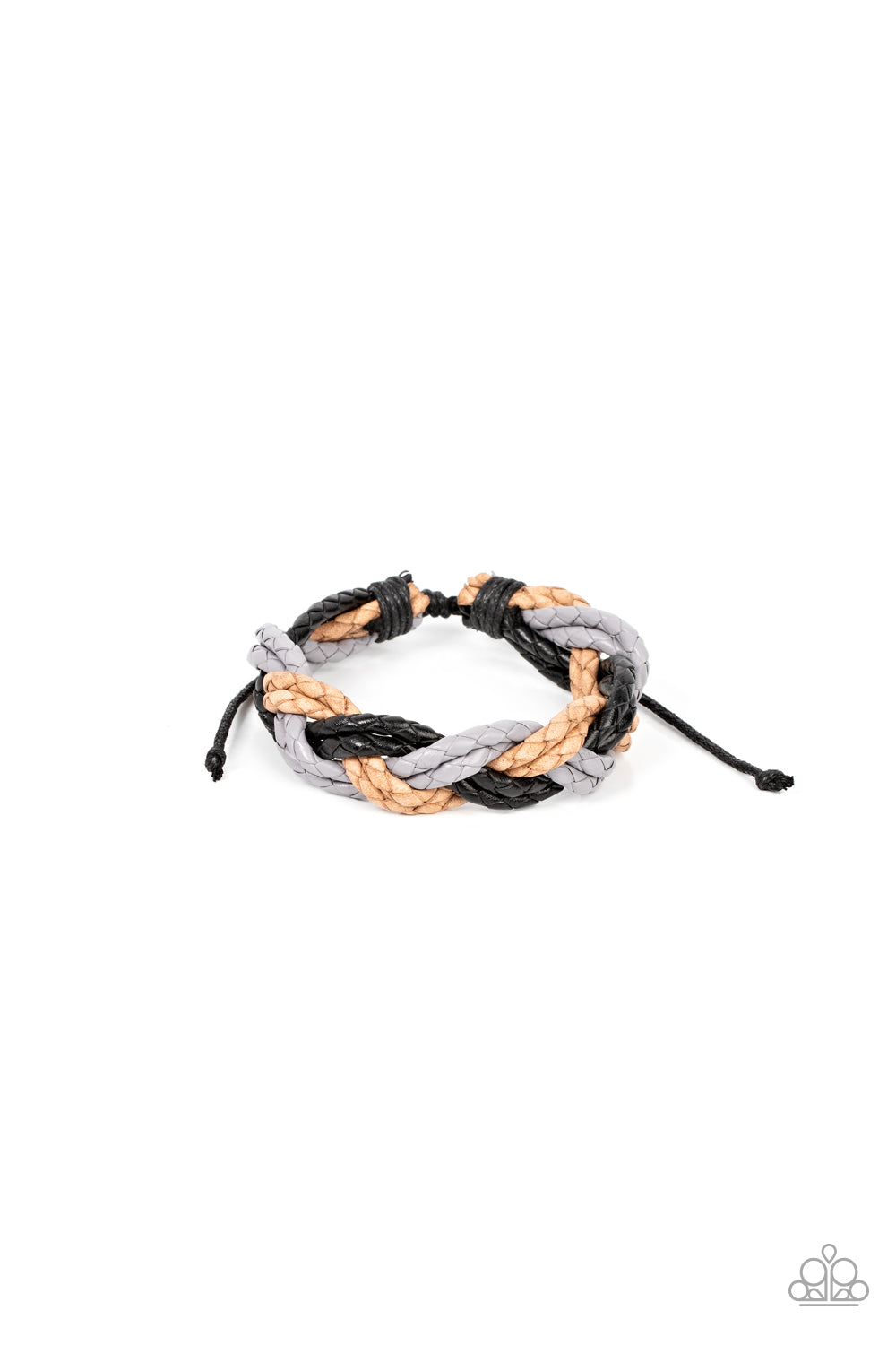 Paparazzi Accessories: On Adventure Time - Black Urban Bracelet