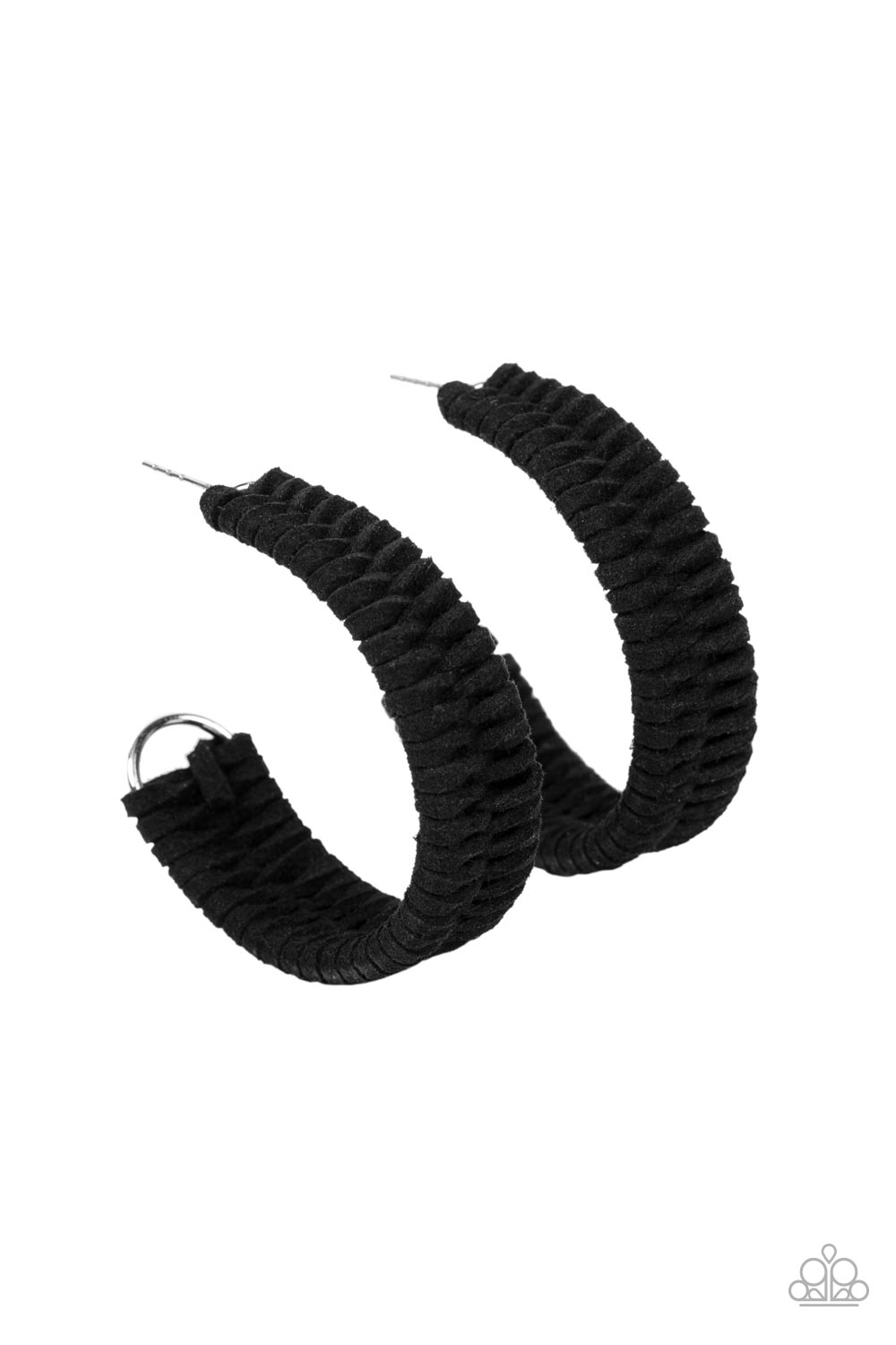 Paparazzi Accessories Rural Guru - Black Hoop Earrings