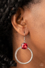 Load image into Gallery viewer, Paparazzi Accessories Cheers to Happily Ever After - Red Earrings
