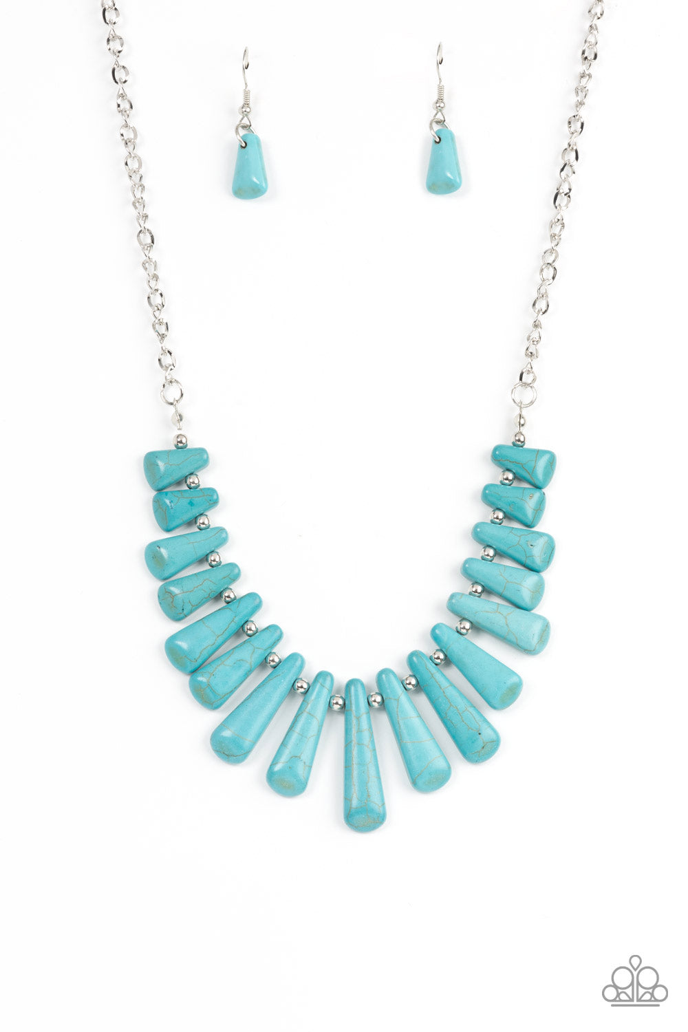 Paparazzi Accessories: Mojave Empress - Blue Necklace