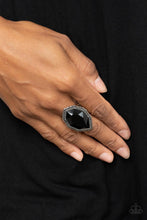 Load image into Gallery viewer, Paparazzi Accessories: Avant-GRANDEUR - Black Ring
