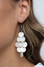 Load image into Gallery viewer, Paparazzi Accessories: Tropical Tryst - White Earring
